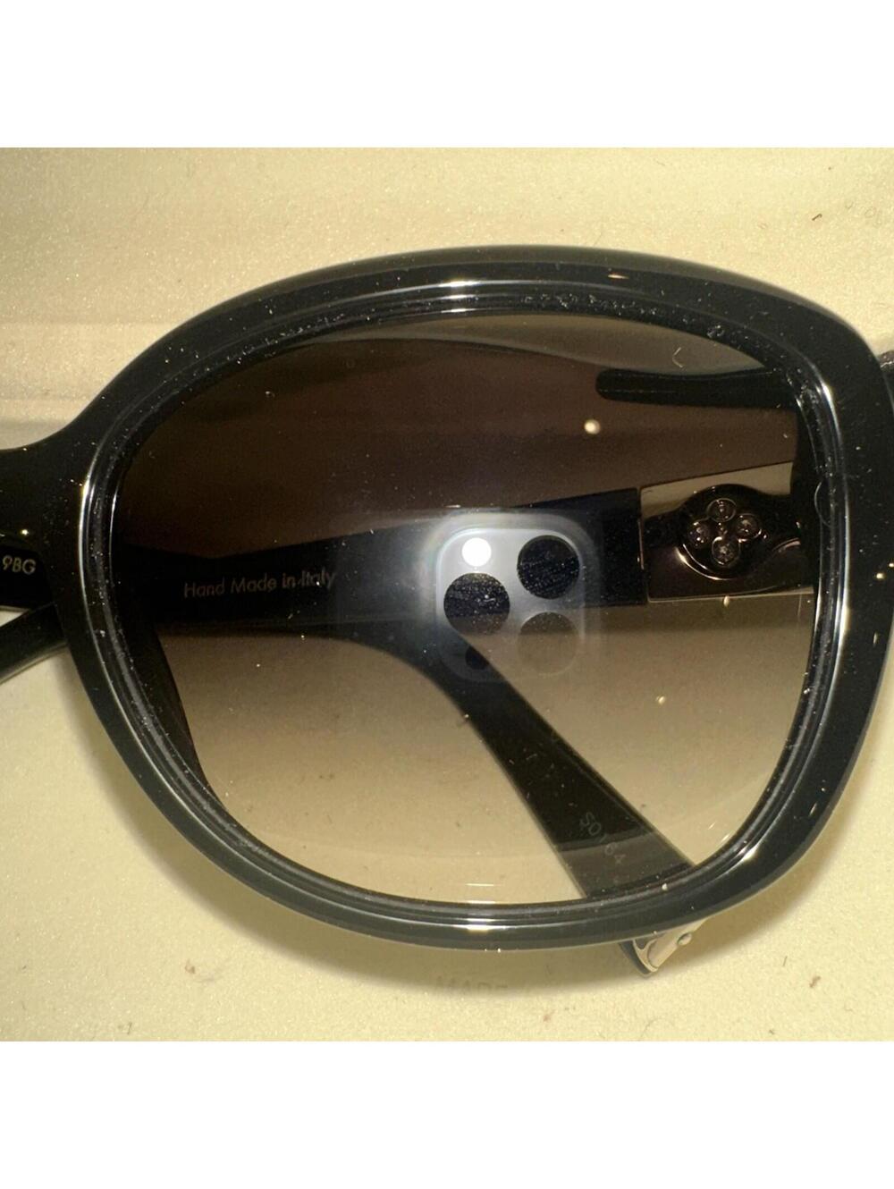 LOUIS VUITTON Black Speckle Acetate Frame Heather Strass Sunglasses Z0457W $700 - Picture 6 of 6